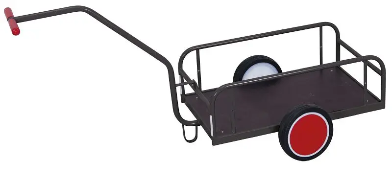 VARIOfit Handwagen ohne Bordwand Ladefläche: 785 x 435 mm RAL 7016 anthrazitgrau Radsatz: Vollgummibereifung zu-1276/AG