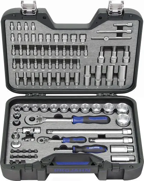 Projahn 1/4" + 1/2" PROJAHN professional Nuss-Koffer 91- teilig 3904201