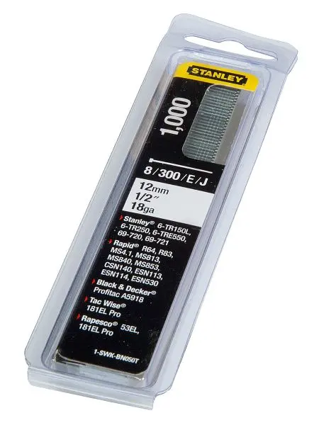 Stanley Versenknägel 12mm Typ J-18GA VE: 1000 Stück 1-SWK-BN050T