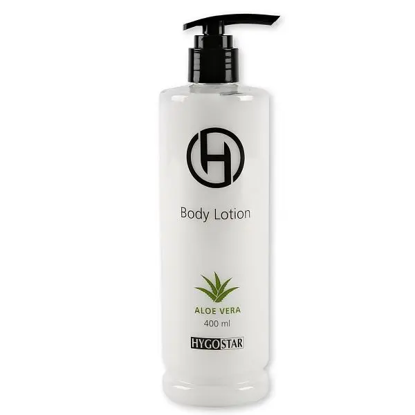 Hygostar Body Lotion Pumpspender 400 ml transparent Duft: Aloe Vera VE: 30 Stück 556313