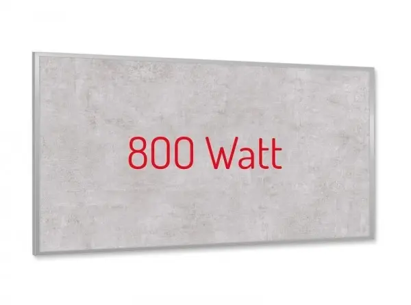 Knebel PowerSun Infrarotheizung Keramik aus Keramikplatte mit Alurahmen (abgerundet) 60 x 120 x 3 cm 800 W 17-60120-800-01...
