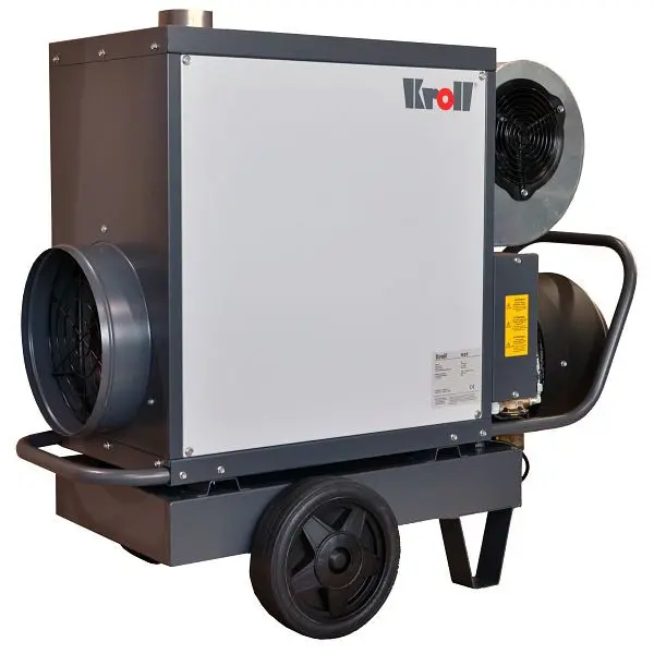 Kroll Mobiler Warmlufterzeuger mit Flüssiggasbrenner Typ: M25F Effizienz: 22 kW 050601