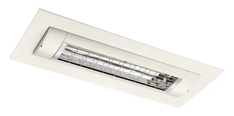 Solamagic S3 Deckeneinbau-Infrarotstrahler inkl. Blende 2.5 kW weiß IP 45 9300353