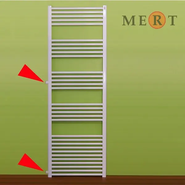 MERT Austauschheizkörper weiß lineare 600 x 1750 mm Anschlussabstand der Seite 900 mm 1-60x175-ASR-90