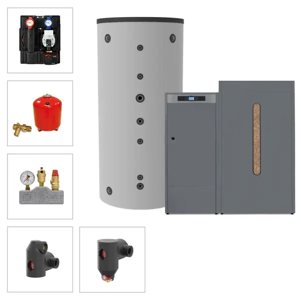 Solarbayer Pelletkesselset PLT-AC 35-2B Variante B (1 Stück SLS-1500-S) 310805100