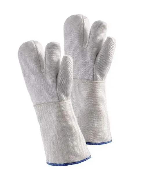 Jutec 3-Fingerhandschuh aus HT-Gewebe bis 1100°C Kontakthitze 40 cm H3130040
