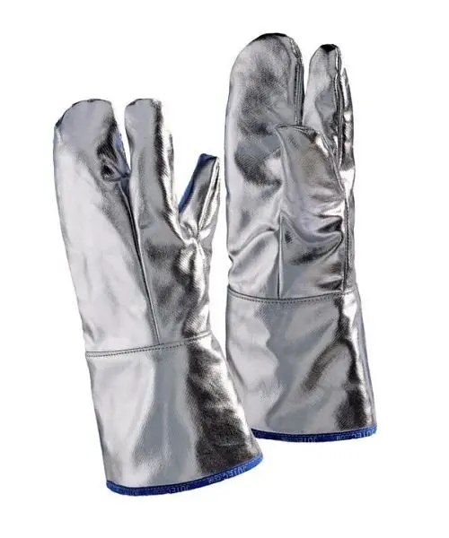 Jutec 3-Fingerhandschuh Preox-Aramid-Alu 1000°C Strahlungshitze 40 cm H1A3A240-W2