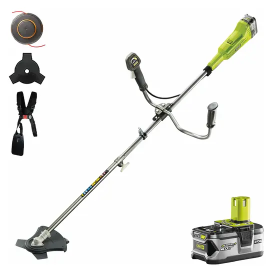 Ryobi RBC18X20B4F - Akku-Motorsense - 18V - 4Ah - Schnittdurchmesser 20cm mit Montageanleitung