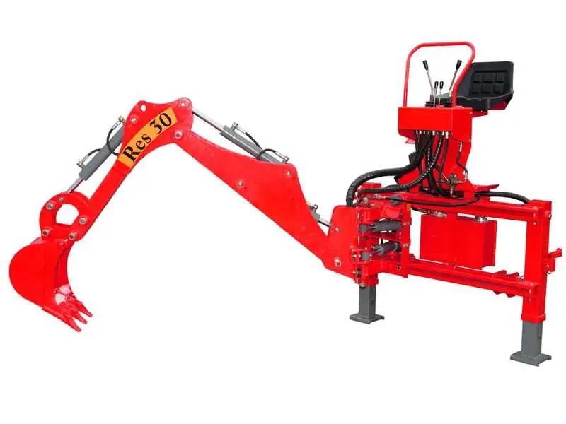 AgriEuro Top Line RES30 - Heckbagger für Traktor mit Seitenverschiebung