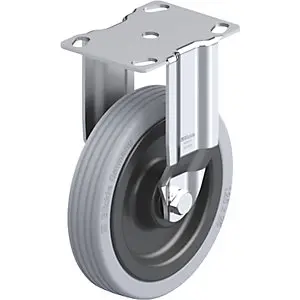 Apparate-Bockrolle BKPA-VPA, Plattenmaß 90 x 66 mm, Rad-Ø 125 mm, Tragkraft 100 kg.
