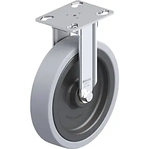 Apparate-Bockrolle BKPA-VPA, Plattenmaß 90 x 66 mm, Rad-Ø 150 mm, Tragkraft 110 kg.