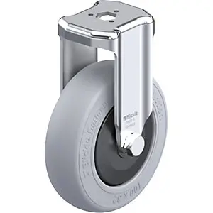 Apparate-Bockrolle BKRA-POES-SG, Rad-Ø x Breite 100 x 32 mm, Tragkraft 120 kg.