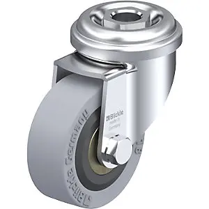 Apparate-Lenkrolle LRA-VPA, Plattenmaß 43 mm, Rad-Ø 50 mm, Tragkraft 40 kg.