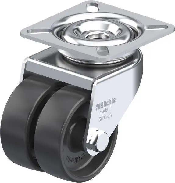 Blickle 106708 LDA-POA 50G Doppel-Lenkrolle Rad-Durchmesser: 50 mm Tragfähigkeit (max.): 80 kg 1 St.