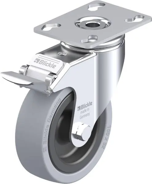 Blickle 226035 LKPA-VPA 101G-FI Lenkrolle mit Feststeller Rad-Durchmesser: 100 mm Tragfähigkeit (max.): 110 kg 1 St.