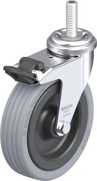 Blickle 285825 LRA-VPA 100G-FI-GS10 Lenkrolle mit Feststeller Rad-Durchmesser: 100 mm Tragfähigkeit (max.): 70 kg 1 St.