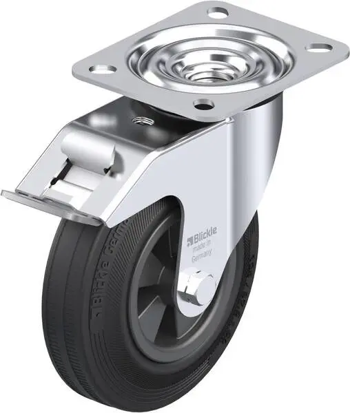 Blickle 287474 LE-VPP 125G-FI Lenkrolle mit Feststeller Rad-Durchmesser: 125 mm Tragfähigkeit (max.): 100 kg 1 St.