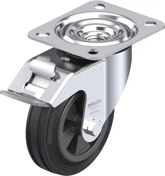 Blickle 287482 LE-VPP 100G-FI Lenkrolle mit Feststeller Rad-Durchmesser: 100 mm Tragfähigkeit (max.): 70 kg 1 St.
