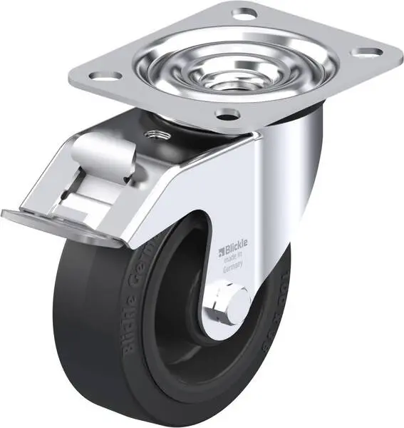 Blickle 358069 LE-POEV 100R-FI Lenkrolle mit Feststeller Rad-Durchmesser: 100 mm Tragfähigkeit (max.): 150 kg 1 St.