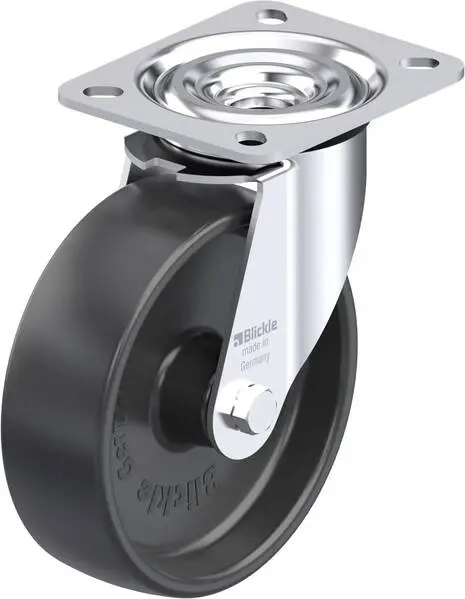 Blickle 46037 L-PP 125G Stahlblech-Lenkrolle Rad-Durchmesser: 125 mm Tragfähigkeit (max.): 200 kg 1 St.