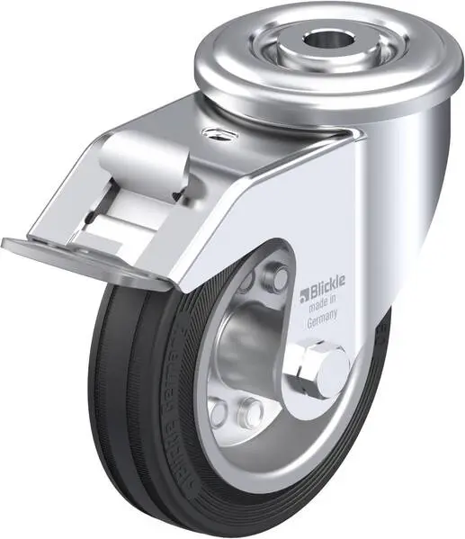 Blickle 536458 LER-VE 100R-FI Lenkrolle mit Feststeller Rad-Durchmesser: 100 mm Tragfähigkeit (max.): 70 kg 1 St.