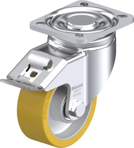 Blickle 605873 LH-ALTH 100K-1-FI Lenkrolle mit Feststeller Rad-Durchmesser: 100 mm Tragfähigkeit (max.): 350 kg 1 St.