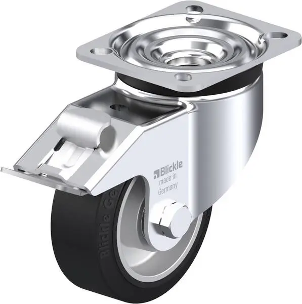 Blickle 610709 LK-ALEV 100K-1-FI Lenkrolle mit Feststeller Rad-Durchmesser: 100 mm Tragfähigkeit (max.): 200 kg 1 St.