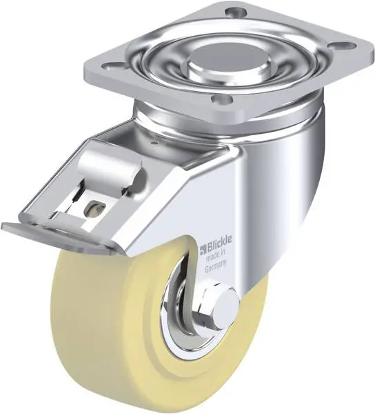 Blickle 610717 LH-GSPO 100K-1-FI Lenkrolle mit Feststeller Rad-Durchmesser: 100 mm Tragfähigkeit (max.): 700 kg 1 St.