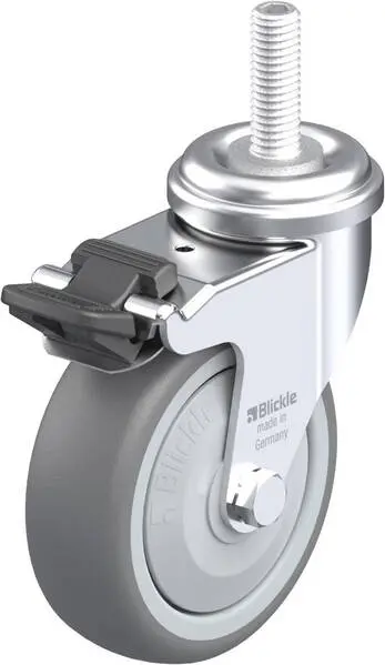 Blickle 614768 LRA-TPA 75KF-FI-GS10 Lenkrolle mit Feststeller Rad-Durchmesser: 75 mm Tragfähigkeit (max.): 75 kg 1 St.