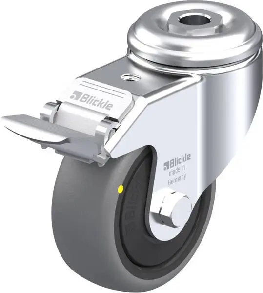 Blickle 624882 LKRA-TPA 80KF-FI-ELS Lenkrolle mit Feststeller Rad-Durchmesser: 80 mm Tragfähigkeit (max.): 65 kg 1 St.