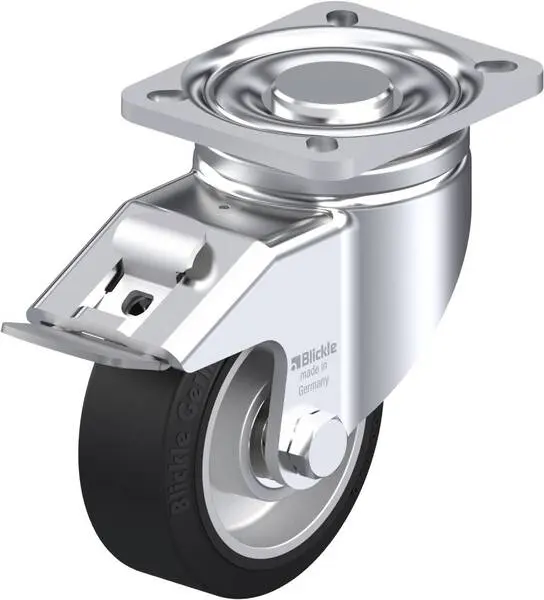 Blickle 626093 LH-ALEV 100K-1-FI Lenkrolle mit Feststeller Rad-Durchmesser: 100 mm Tragfähigkeit (max.): 200 kg 1 St.