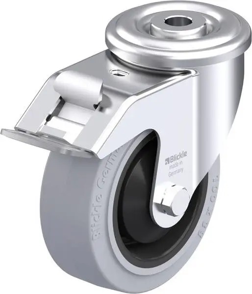 Blickle 626481 LER-POEV 100KA-FI-SG Stahlblech-Lenkrolle Rad-Durchmesser: 100 mm Tragfähigkeit (max.): 150 kg 1 St.