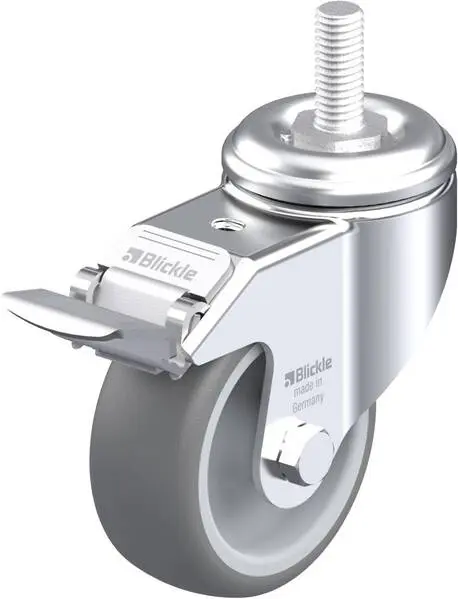 Blickle 636977 LKRA-TPA 80G-FI-GS12 Lenkrolle mit Feststeller Rad-Durchmesser: 80 mm Tragfähigkeit (max.): 100 kg 1 St.