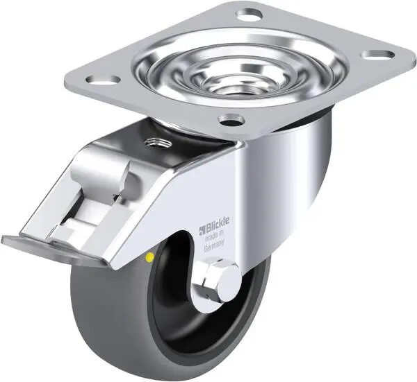 Blickle 646638 LE-TPA 80G-FI-ELS Lenkrolle mit Feststeller Rad-Durchmesser: 80 mm Tragfähigkeit (max.): 65 kg 1 St.