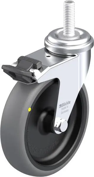Blickle 741787 LRA-TPA 100G-FI-ELS-GS10 Lenkrolle mit Feststeller Rad-Durchmesser: 100 mm Tragfähigkeit (max.): 60 kg 1