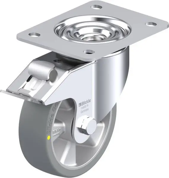 Blickle 742374 LK-ALTH 125K-3-FI-AS Lenkrolle mit Feststeller Rad-Durchmesser: 125 mm Tragfähigkeit (max.): 350 kg 1 St.
