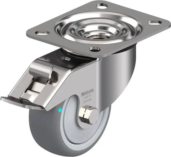 Blickle 760861 LEX-TPA 80KFD-FI Lenkrolle mit Feststeller Rad-Durchmesser: 80 mm Tragfähigkeit (max.): 100 kg 1 St.