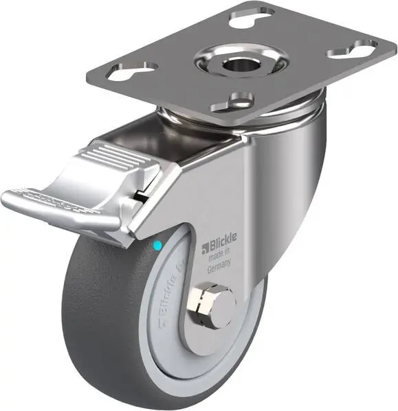 Blickle 760881 LKPXA-PATH 80KFD-FI Lenkrolle mit Feststeller Rad-Durchmesser: 80 mm Tragfähigkeit (max.): 120 kg 1 St.