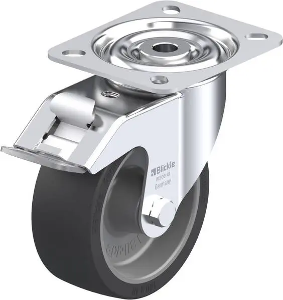 Blickle 763578 LI-POSI 100G-FI Lenkrolle mit Feststeller Rad-Durchmesser: 100 mm Tragfähigkeit (max.): 100 kg 1 St.