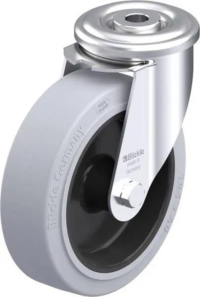 Blickle 847570 LER-POEV 125G-SG Stahlblech-Lenkrolle Rad-Durchmesser: 125 mm Tragfähigkeit (max.): 150 kg 1 St.