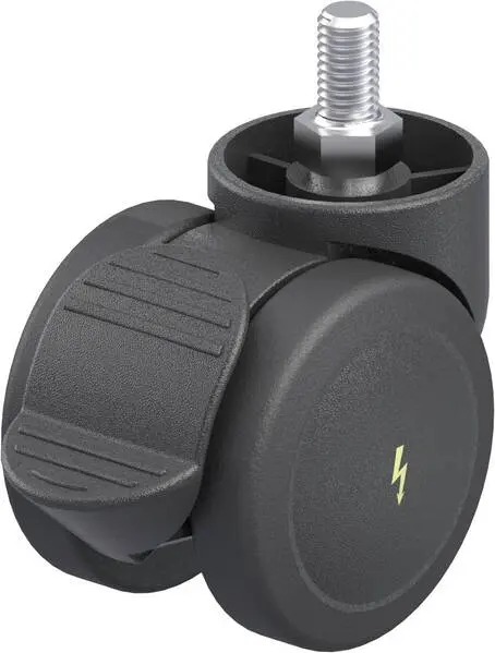 Blickle 849801 LKDB-PUA 50G-RA-ELS Kunststoff-Doppel-Lenkrolle Rad-Durchmesser: 50 mm Tragfähigkeit (max.): 50 kg 1 St.