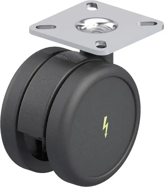 Blickle 849806 LKDB-PUA 75G-ELS-P23 Kunststoff-Doppel-Lenkrolle Rad-Durchmesser: 75 mm Tragfähigkeit (max.): 75 kg 1 St.