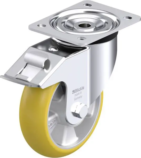 Blickle 857814 L-ALTH 160K-FI-CO Stahlblech-Lenkrolle Rad-Durchmesser: 160 mm Tragfähigkeit (max.): 400 kg 1 St.