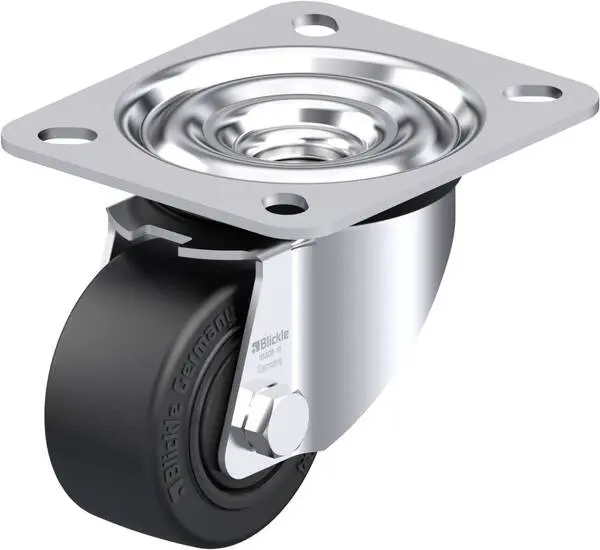 Blickle 941844 LE-POEV 60KF Stahlblech-Lenkrolle Rad-Durchmesser: 60 mm Tragfähigkeit (max.): 120 kg 1 St.