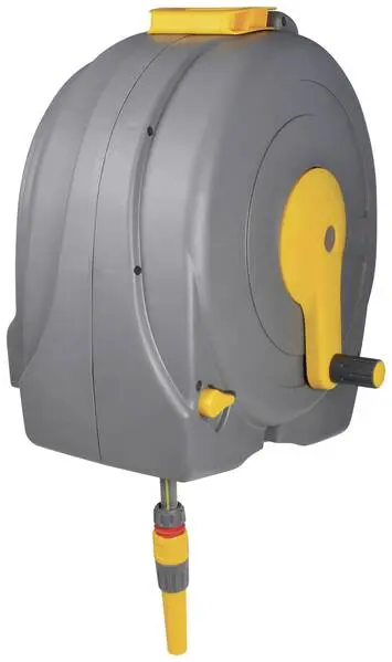 Hozelock Fast Reel 2496R0000 40 m 1/2 Zoll 1 St. Grau, Gelb Gartenschlauchaufroller