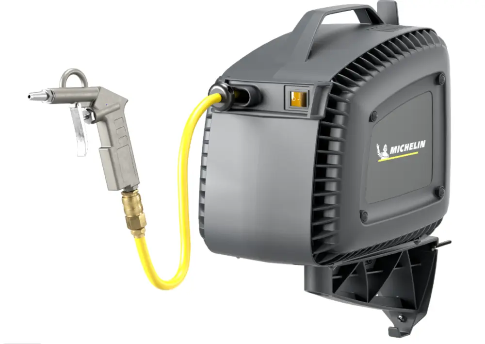 Michelin 7-Meter-Luftaufroller mit integriertem ölfreien 1,5-PS-Kompressor