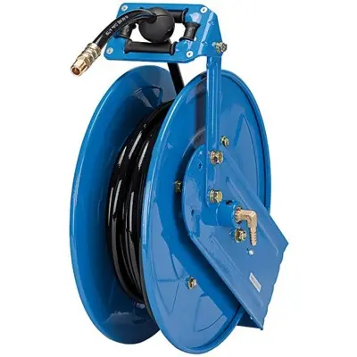 RIEGLER® - Schlauchaufroller, Druckluft/Wasser, PU-Schlauch ø10x6,5, Länge 10 m