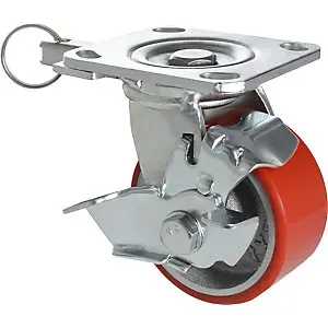 Schwerlast-Lenk-/Bockrolle 3 1, Tragkraft 230 kg, Rad-Ø x Breite 100 x 50 mm.