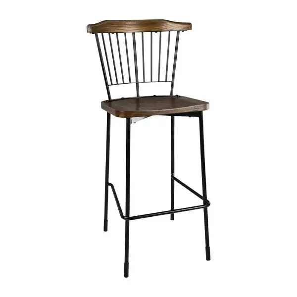Bolero Scandi Hohe Hocker Schwarz 2er-Pack (2 Stück) FB873