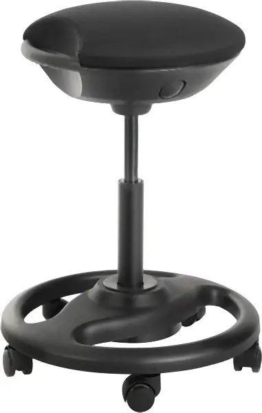 SONGMICS Ergonomischer Arbeitshocker höhenverstellbar OSC06BK